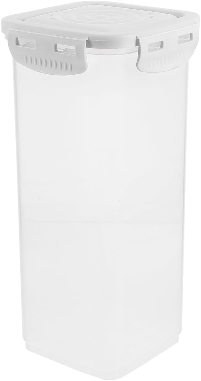 Unomor Large Airtight Bread Box 9.25X4.33X3.34 Inch Reusable Kitchen Countertop Storage Container for Bread Beans Grains Snacks