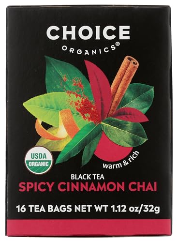 S Organic Spicy Cinnamon Chai Black Tea, 16 Ct
