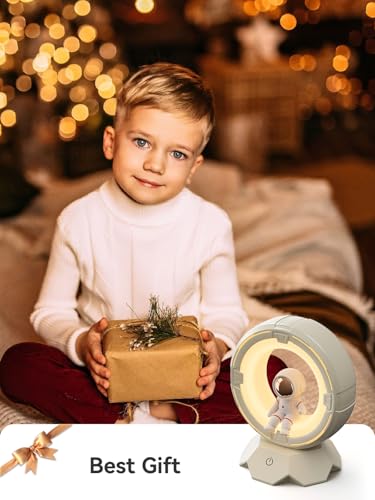 Night Light for Kids, XO Space Toddler Night Light for Boys and Girls, Rechargeable Night Light for Baby Nursery, Portable Night Lamp with 3 Lighting Modes, Cute Room Decor (Spaceman-1PCS)