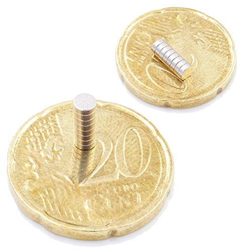 Neodym Magnet Stab 4-30mm von 1 KG bis ca. 50 KG Zugkraft N45 vernickelt NdFeB Rund - Eckig