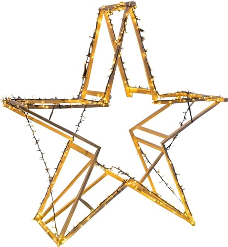 FISHBULL XXL LED Weihnachtsstern für außen - Stern beleuchtet groß...