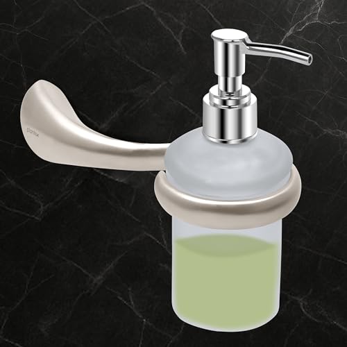 Image of Plantex Smero Pure Brass Handwash Holder for Wash Basin /Liquid Soap Dispenser /Shampoo Dispenser - Effect (Satin Matt)