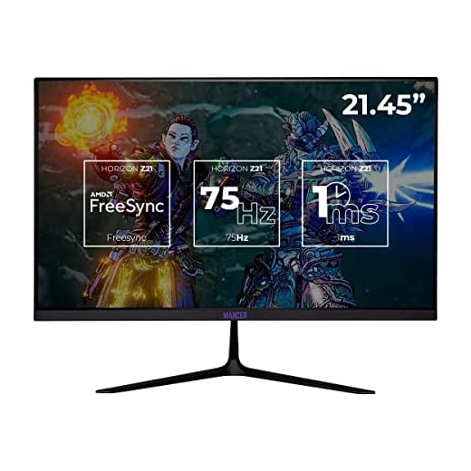Monitor Gamer Mancer Horizon Z21, 21.45 Pol. Va, Full HD, 1ms, 75Hz, FreeSync, VGA/HDMI, MCR-HZN21-BL1