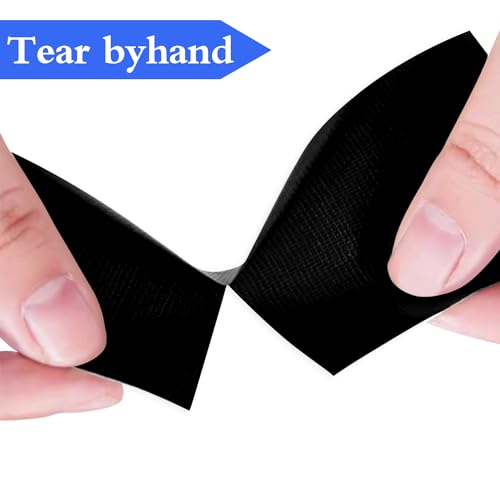 Image of Black Duct Tape 2 Inch x 55 Yards x 10 Mil Thickness Heavy Duty, No Residue, Tear by Hand & Waterproof Duct Tape,Great for Packaging, Home Use, DIY, Projects and Repairs