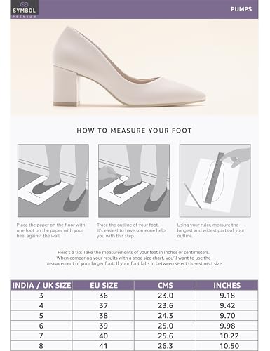 Image of Symbol Premium Women's 'Desk to Dinner' Block Heel Pumps (Ortholite Insole|Stylish Heels)