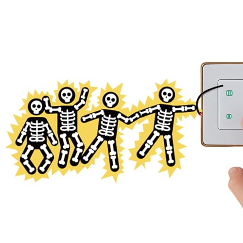 Señal de Peligro de Descarga Eléctrica, No Tocar Letrero Seguridad Eléctrica, Calcomanía Impermeable Desmontable de Precaución para Negocios Hoteles Restaurantes