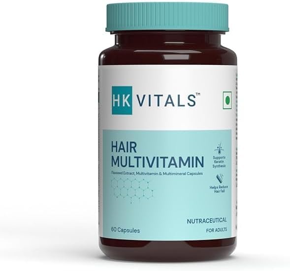 NW Vitals Hair Vitamin with DHT Blockers, Omega & Biotin, Supports Keratin Synthesis & Helps Reduce Hair Fall, 60 Multivitamin Capsules