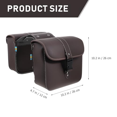 Bolsa lateral para motocicleta HANABASS de gran capacidad, bolsa de almacenamiento de cuero para equipaje y accesorios de motos miniatura 2