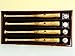 4 Baseball Bat & Ball Cabinet Display Case Wall Mount Bat Rack Cube Display (Cherry Wood Finish)