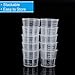 30ml Plastic Liquid Measuring Cups - Mini Clear Kitchen Medicine Cups Transparent Labs Graduated Beakers Baking Cooking Home Lab Measure Tool (10 Packs,1oz,Transparent)