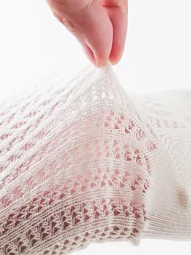 Cotton Mesh Socks for Baby Girls Knee High Sock with Bow Infant Toddler Summer Stocking Non-slip Long Dress Sock PWZ104