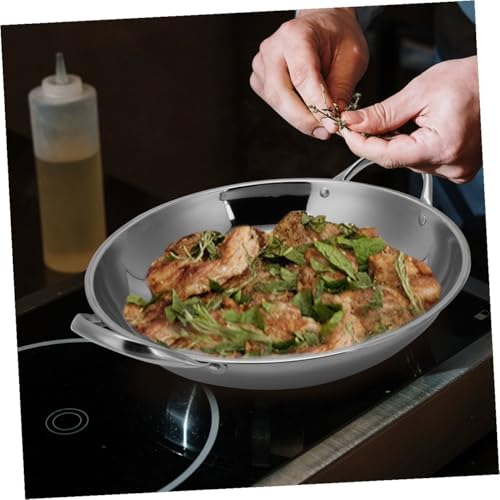 Wok de acero inoxidable STOBAZA con doble mango miniatura 4