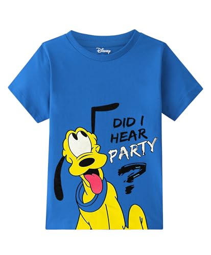 Image of Kuchipoo Disney Boys Half Sleeves Regular Fit Cotton T-Shirt