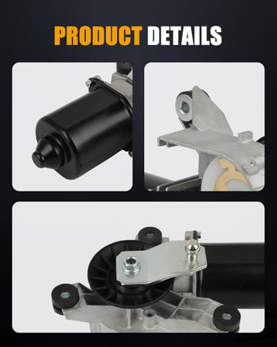 Image of ROADFAR Front Windshield Wiper Motor Fit for Chevrolet for Blazer 1998-2004 | Fit For Chevrolet For S10 For GMC For Jimmy For Sonoma 1998-2004|For Isuzu|For Oldsmobile 1998-2001|Replace 12368703|3 Pins