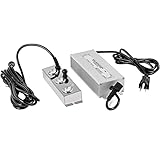 Happybuy Maker 3 Head Waterproof Power Supply Stainless Steel Mister Fogger 1.5kg/h Ultrasonic Mist Humidifier for Gardening and Pond, Silver