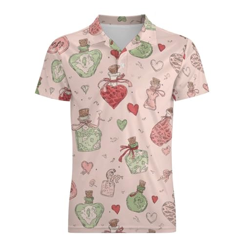 Boys' Classic Polo Shirts Short Sleeve Moisture-Wicking Golf & Tennis Shirts for Youth Teens Love Medicine Bottle4