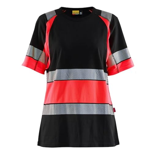 Camiseta de alta visibilidad para mujer Blaklader clase 1 azul marino naranja XXL
