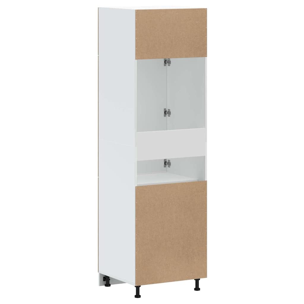 Porto Artisan - Mobile da cucina in legno di quercia Artisan, 60 x 57 x 207 cm, autoportante, con piedini regolabili, molto spazio per dispensa e sala da pranzo, ideale come credenza o credenza