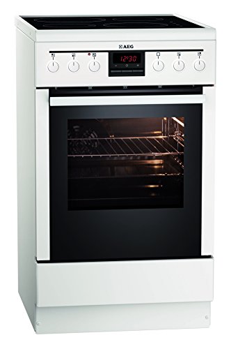 Cuisinière vitrocéramique AEG 47095VD-MN avec four à chaleur tournante de 57l