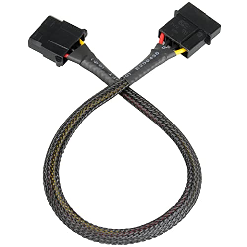 Akasa 4pin Molex PSU Cable Extension | 300mm | AK-CBPW02-30
