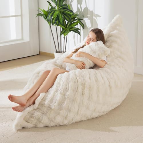 Image of MAXYOYO Giant Bean Bag Chair with Pillow, 3 in 1 Convertible Bean Bag Chair