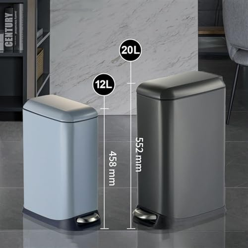 Caneca de basura y reciclaje 12/20 L con tapa y pedal miniatura 7