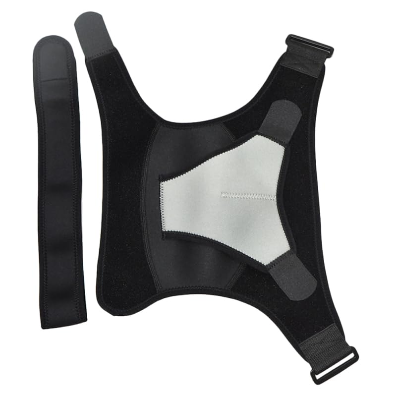 Healeved Adjustable Shoulder Support Brace Shoulder Compression Strap for Sports Recovery Joint Stability Hiking Basketball Tennis 15.74 X 10.23 X 0.39 in