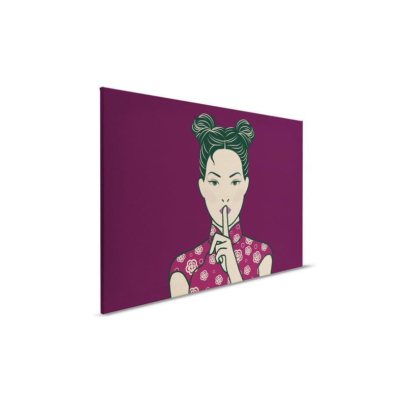 Toile murale violette DD132091 pour raviver un mur blanc - 4