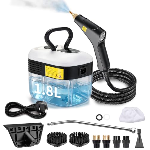 Steam Cleaner, High Pressure Steam Cleaner for Home, 6-Level Adjustment Handheld, 15s Fast Heat-Up & 1.8L Tank, 2500W Multi-Surface Portable Steamer for Floor/Grout/Car/Kitchen & Bathroom - image 1