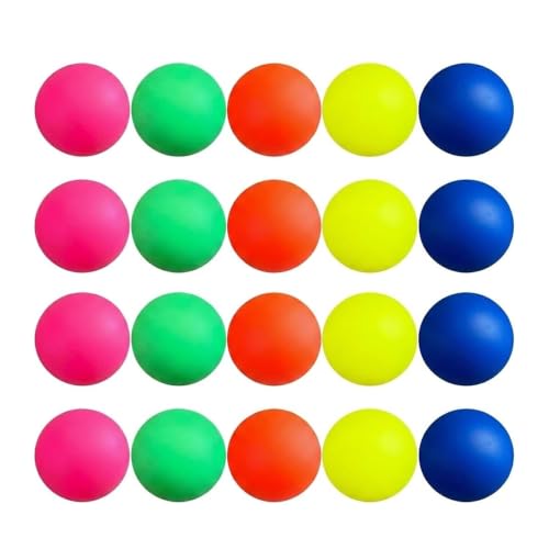 Genérico 20 Pelotas de Repuesto para Palas Playa | Resistentes, Ligeras y Alta Visibilidad | Accesorios para Raquetas | Juegos de Playa y Juguetes Verano