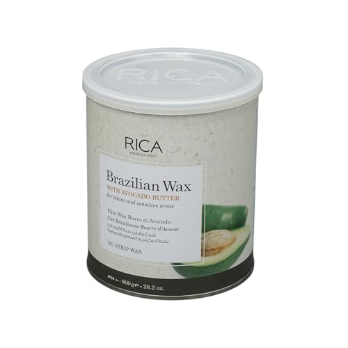 Rica Liposoluble Soft Wax with Avocado Butter for Women's Sensitive Area and Bikini Waxing Smooth Skin (800 ml)