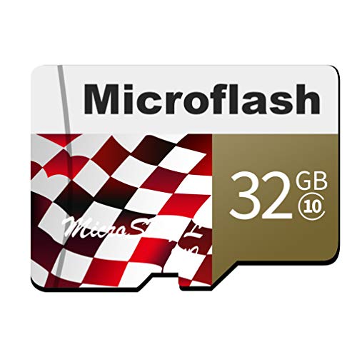 TF Memory Card 32GB with Adapter - High Speed Sd Card Class 10