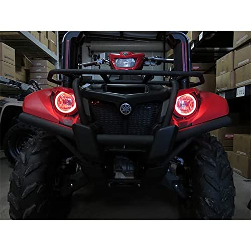 SNORKELYOURATV SYA Angel Eyes LED Halo Accent Light Kit | Compatible with Yamaha Kodiak 450/700 | ATV Accessories | Green