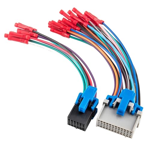 RED WOLF Car Radio Wiring Harness Fit for 2003-2006 GM GMC Sierra Chevy Silverado Replace Factory Stereo w/Non Bose System Wire Connector Terminal Butt, Not for Add Aftermarket Radio