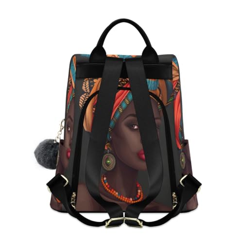 Image of ALAZA Black African Woman Traditional Trips Hiking Camping Rucksack Pack for Women