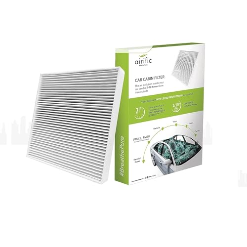 Image of Airific Car Cabin Filter | Car AC Filter | Car Air Purification | Car Air Filter | Removes PM2.5, PM10, Bacteria, Germs, Pollens, SOx, NOx (Ford, Ford Figo(2nd Gen) /Figo Aspire (CAS102))