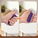 Spiky Little Ouchies Adult Fidgets Toys Portable Anxiety Relief Pain Stim Keychain - 3D Printed Harder Plastic(Purple)