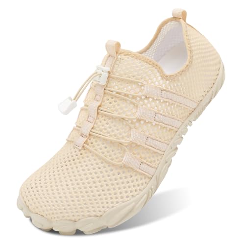 Image of L-RUN Barefoot Water Shoes Women Mens Aqua Sock Athletic Hiking Water Sports Shoes for Swim Beach Pool Sand Diving Walking