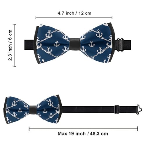 Men’s Fashion Pre-tied Bow Tie, Breathable Adjustable for Graduation and Business Occasions4