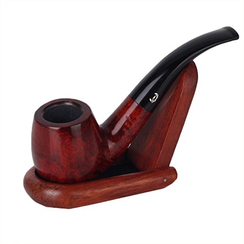 Home-organizer Tech Foldable Wood Finished Smoking Pipe Holder Tobacco Pipe Stand - Thumbnail 4