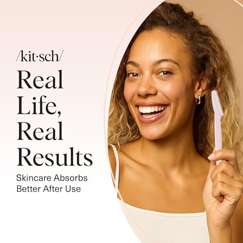 Kitsch Dermaplane Razor for Women Face – Blush, 12 pcs — view 7