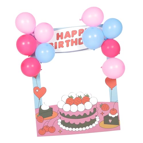 Consejos para Comprar Foto prop para fiestas y cumpleaños para comprar online. 48 Parliky Marco de Fotos para Cumpleaños Accesorio para Fotomatón Decoración de Fiesta Prop para Fotos de Cumpleaños para Celebraciones y Alegres