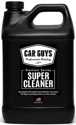 CAR GUYS Super Cleaner 1 Gallon Refill | Effective Car Interior Cleaner | Leather Car Seat Cleaner | Stain Remover for Carpet Upholstery Fabric and Much More! | 1 Gallon (Sprayer Not Included)