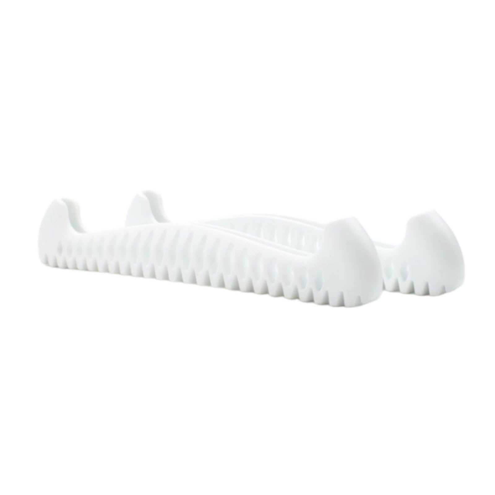 predolo Funda Cubre de Patín de Hielo Protector Guardabarra Material TPU Flexible y Estructura Ventilada Que Reduce Humedad y Golpes Adecuada para Transporte, 34-40, Blanco Puro