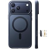 TORRAS iPhone 17 Pro 用ケース 【米軍進化耐衝撃・高性能Magsafe対応】指紋防止 黄変防止 米軍保護工学 マグネット搭載 衝撃吸収 頑丈 カメラコントロールボタン付き ストラップホール 半透明 Guardian-Mag ブラック