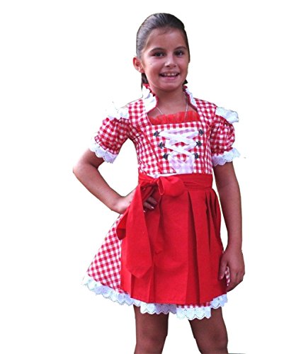 2tlg. Kinderdirndl Set Rot K1002 /146 Cover