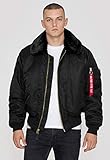  ALPHA INDUSTRIES Fliegerjacke B 15 schwarz Größe XL