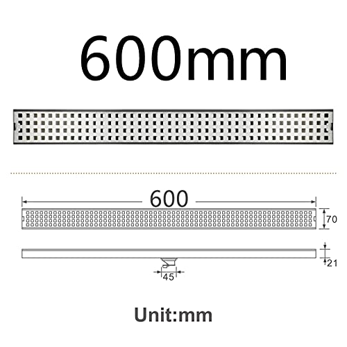 Caniveau de douche avec couvercle amovible pour grille de sol - 4