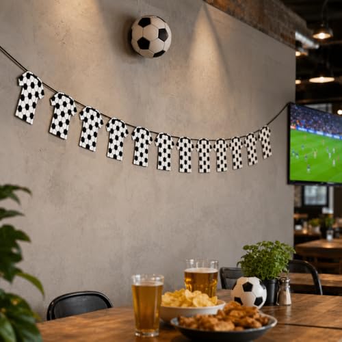 Image of Wanna Party 2026 World Cup Football Theme Jersey Shaped Paper Bunting Banner 10FT, Soccer Print Garland for Match Day Party, Sports Birthday Decoration, Fan Celebration & Football Party Supplies