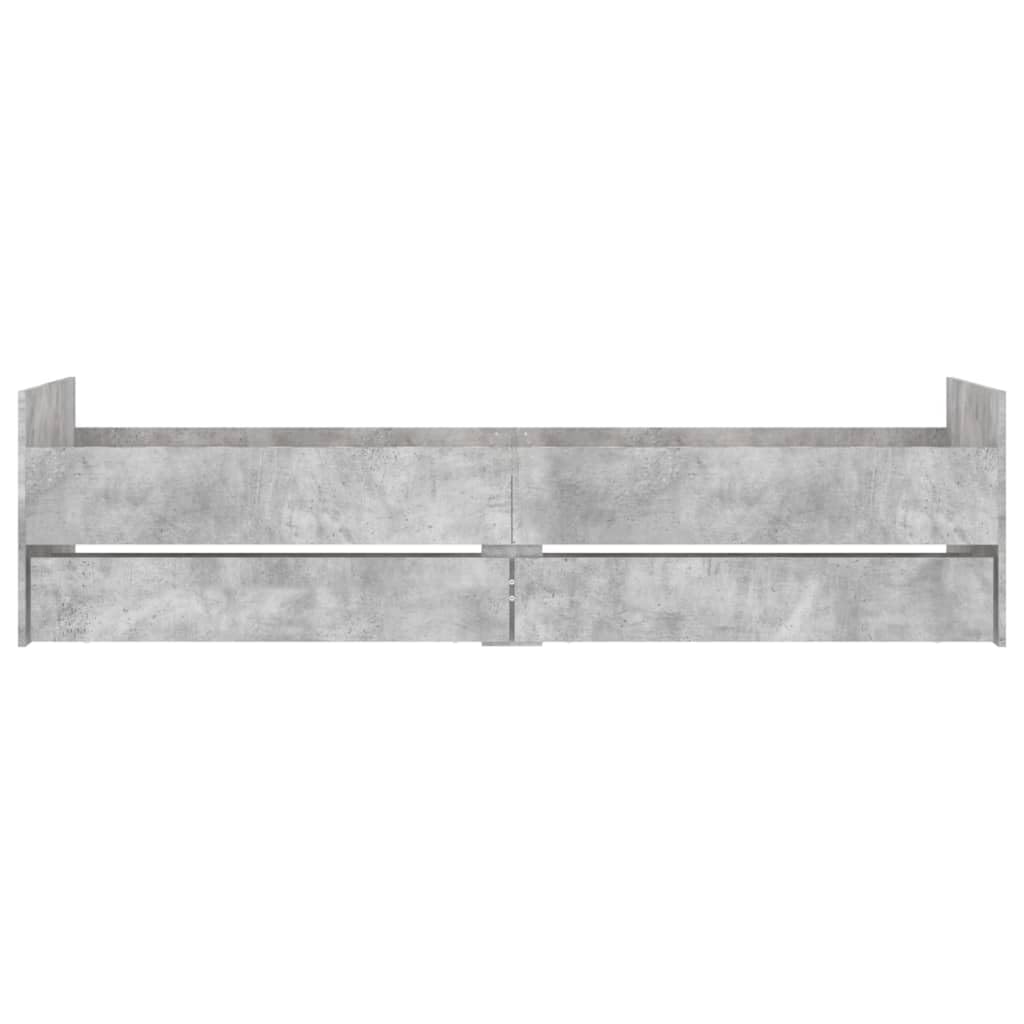 Podgrzewacz z szufladami szary beton 90 x 200 cm